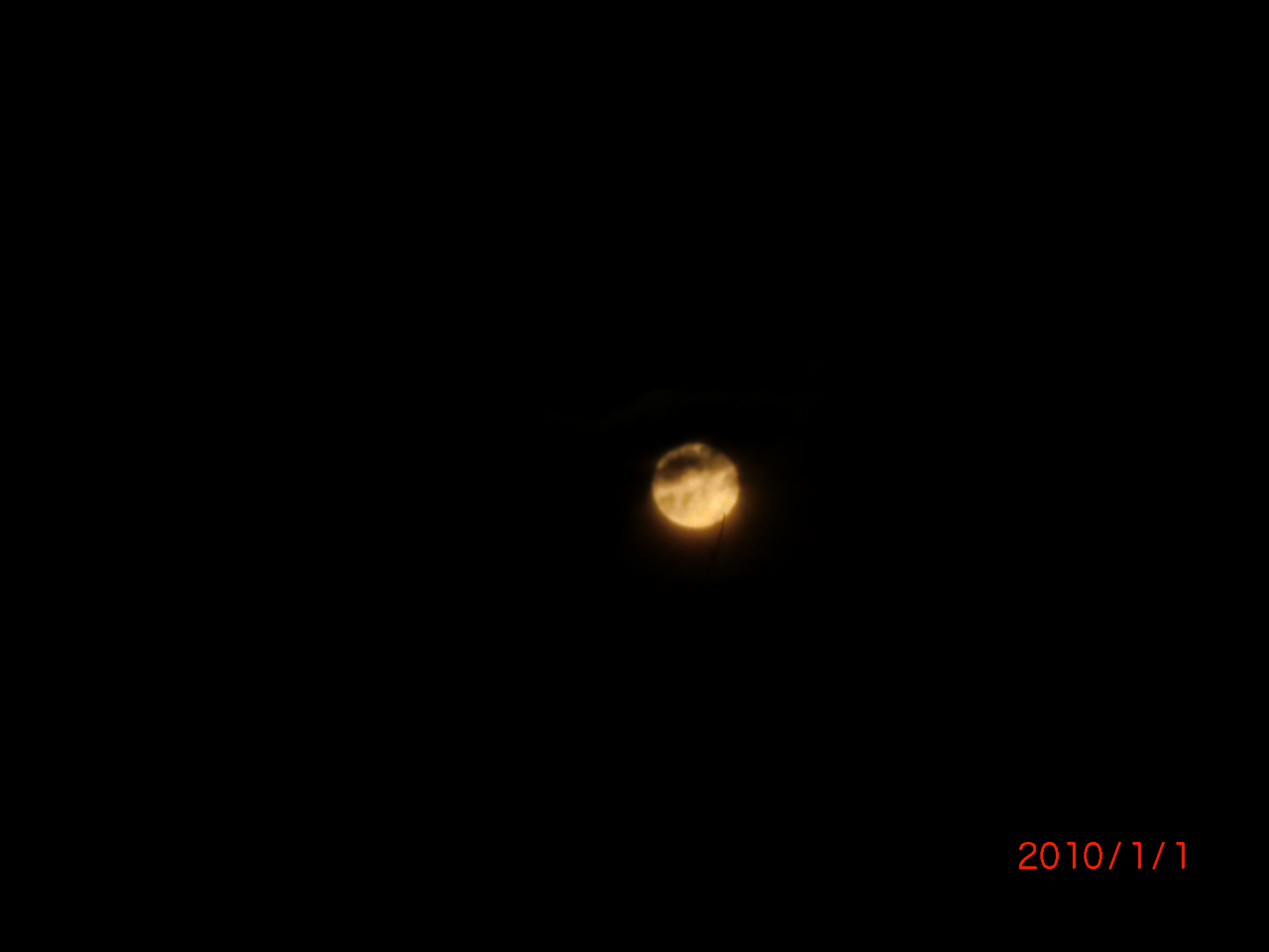 2010年01月01日の月